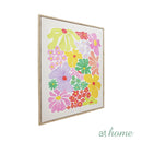 Wanda Framed Wall Art Decoration Woven Flora Botanical Design — Ready to Hang