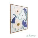 Wanda Framed Wall Art Decoration Woven Flora Botanical Design — Ready to Hang