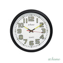 Guian Luminous Wall Clock 12in Analog Step Mechanism — Essential