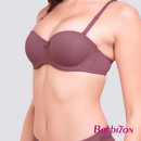 Color Your Life Jacquard Half Cup Bra with Underwire