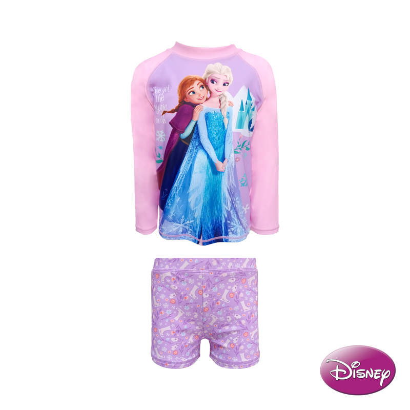 Frozen Long-Sleeved Rashguard Boyleg Set