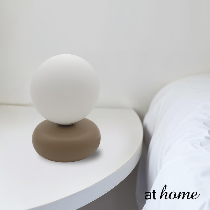 Xue or Xun and Xui Ceramic & Glass Ball Shade Table Lamp