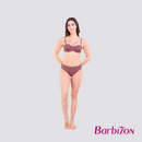 Color Your Life Jacquard Half Cup Bra with Underwire