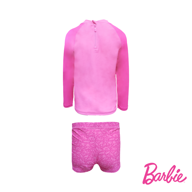 Barbie Long-Sleeved Rashguard Boyleg Set