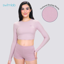 Dusky Hush Cropped Long Sleeved Rashguard Set