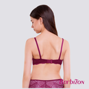 Blooming Desire Laced Half Cup Bra