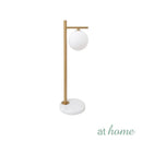 Giddy & GD Table Lamp Novelty Lighting Gold Metal Finish Glass Ball Shade Modern Glam Luxe Design
