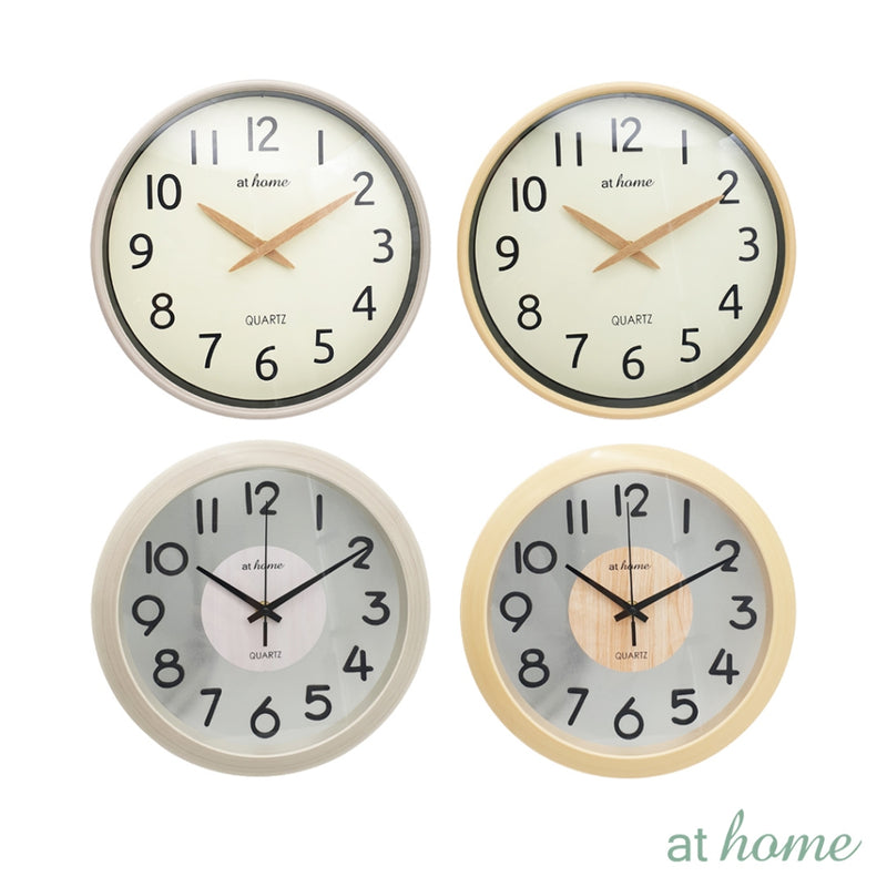 Emily & Esme Wall Clock 10" 11" Analog Sweep Mechanism