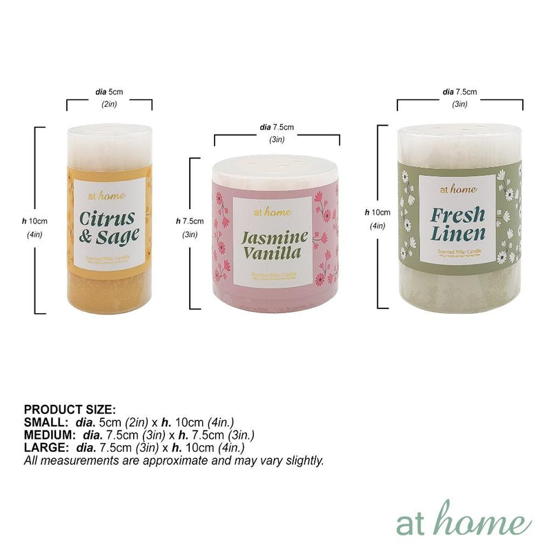 Wistful Scented Pillar Candle