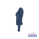 Blue Daisy Full-Zipped Long-Sleeved Rashguard