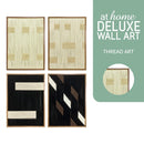 Jace & Jacey Framed Wall Art Thread Grid Weave Ready to Hang — Deluxe Pieces