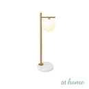 Giddy & GD Table Lamp Novelty Lighting Gold Metal Finish Glass Ball Shade Modern Glam Luxe Design