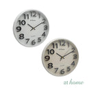 Gabby & Gigi or Gidi Wall Clocks 10-12in Analog Sweep Mechanism Minimalist Design