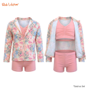 Dreamy Petals 3-piece Long Sleeved Rashguard Set