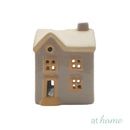 Yuri Tealight Candle Holder Stoneware Miniature House