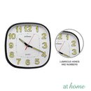 Laura Square Luminous Wall Clock — Essential