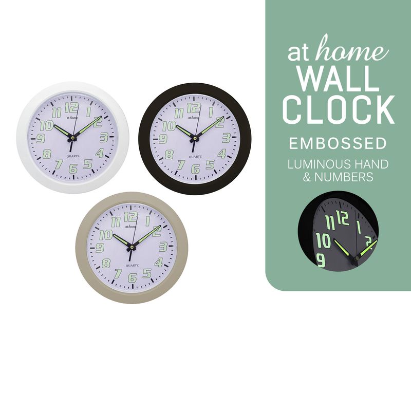 Gracie Luminous Wall Clock Sweep Mechanism — Essential