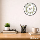 Jessika Luminous Wall Clock 11in Analog Step Mechanism — Essential