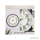Jessika Luminous Wall Clock 11in Analog Step Mechanism — Essential