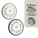 Jessika Luminous Wall Clock 11in Analog Step Mechanism — Essential