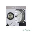 Eugene Premium Satin Metal Wall Clock 12in Analog Step Mechanism  — Essential Deluxe Pieces