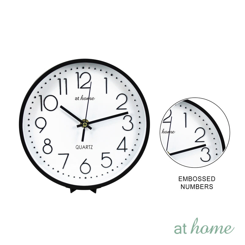 Grey Wall Clock With Stand