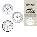 Grey Table or Wall Clock with Stand — Essential