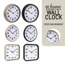 Grayson & Gail or Gabriel or Charlene 10-13in Wall Clock Analog Step Mechanism — Essential