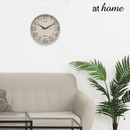 Jaya & Jamelia or Jackie Wall Clock 12-in Analog Sweep Mechanism