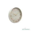 At Home Joy Analog Wall Clock Numbers Easy Read, For Home Décor, Office, Bedroom, Livingroom