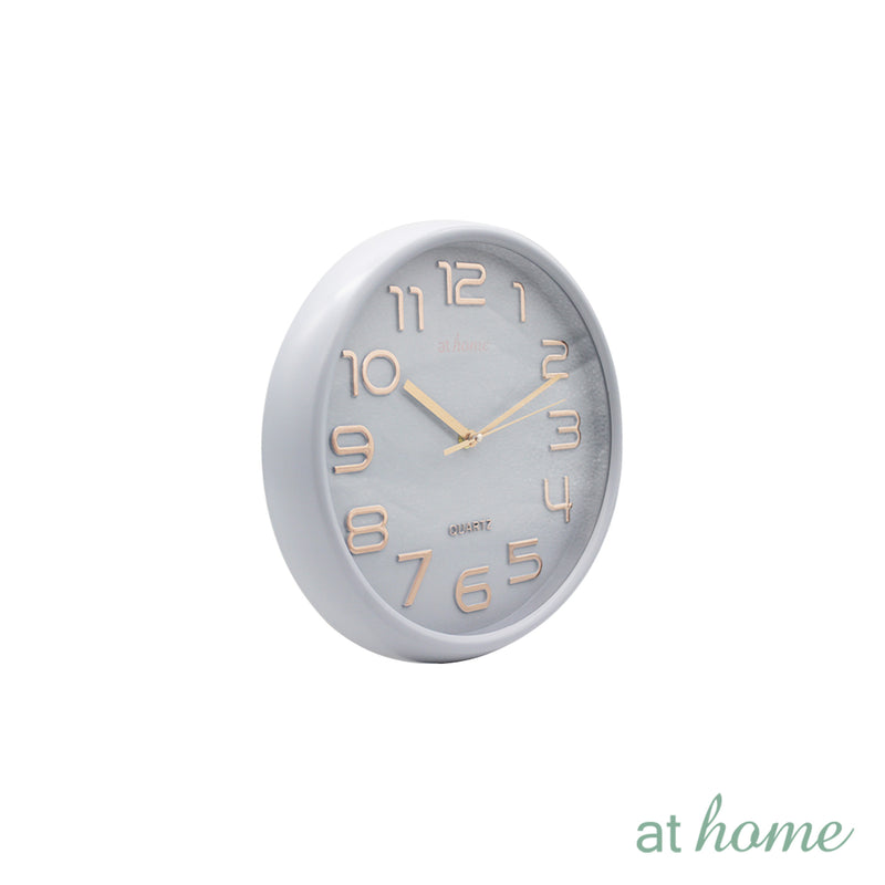At Home Joy Analog Wall Clock Numbers Easy Read, For Home Décor, Office, Bedroom, Livingroom