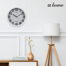 Jace & Josiah Wall Clock 12in Analog Sweep Mechanism
