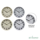 Jace & Josiah Wall Clock 12in Analog Sweep Mechanism