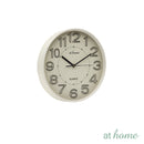 Jace & Josiah Wall Clock 12in Analog Sweep Mechanism