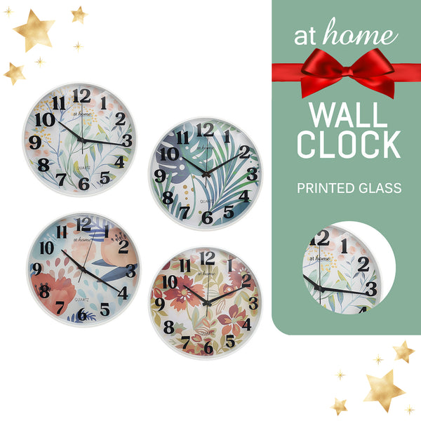 Eden or Eva Wall Clock 12" Analog Sweep Mechanism