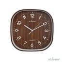 Jamie & Jill Wall Clock Analog Sweep Mechanism Wood Print Design