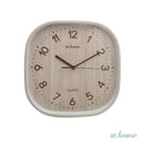 Jamie & Jill Wall Clock Analog Sweep Mechanism Wood Print Design