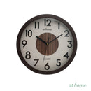 Jamie & Jill Wall Clock Analog Sweep Mechanism Wood Print Design