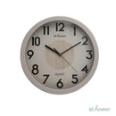 Jamie & Jill Wall Clock Analog Sweep Mechanism Wood Print Design