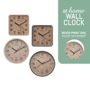 James & Jay Wall Clock Analog Sweep Mechanism Easy Read Number