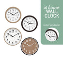 Jao & Joe Wall Clock Analog Sweep Mechanism Easy Read Number