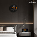 Jairus & Jimnah Digital Wall & Tabletop Clock LED Display Modern Sleek Design