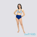 Marina Bleu High Waist Boyleg Set