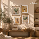Vina & Vice Wall Frames Art Decoration Floral Botanical Illustration — Ready To Hang