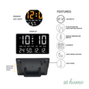 Jairus & Jimnah Digital Wall & Tabletop Clock LED Display Modern Sleek Design