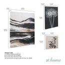 Xeni Canvas Art Wall Decoration Botanical Noir Design Ready to Hang — Set of 5