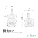 Tobias & Tyrese Tall Glass Tapered Candle Holder — Essential
