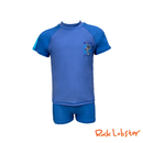 Geo Tropic Short-Sleeved Rashguard Trunks Set