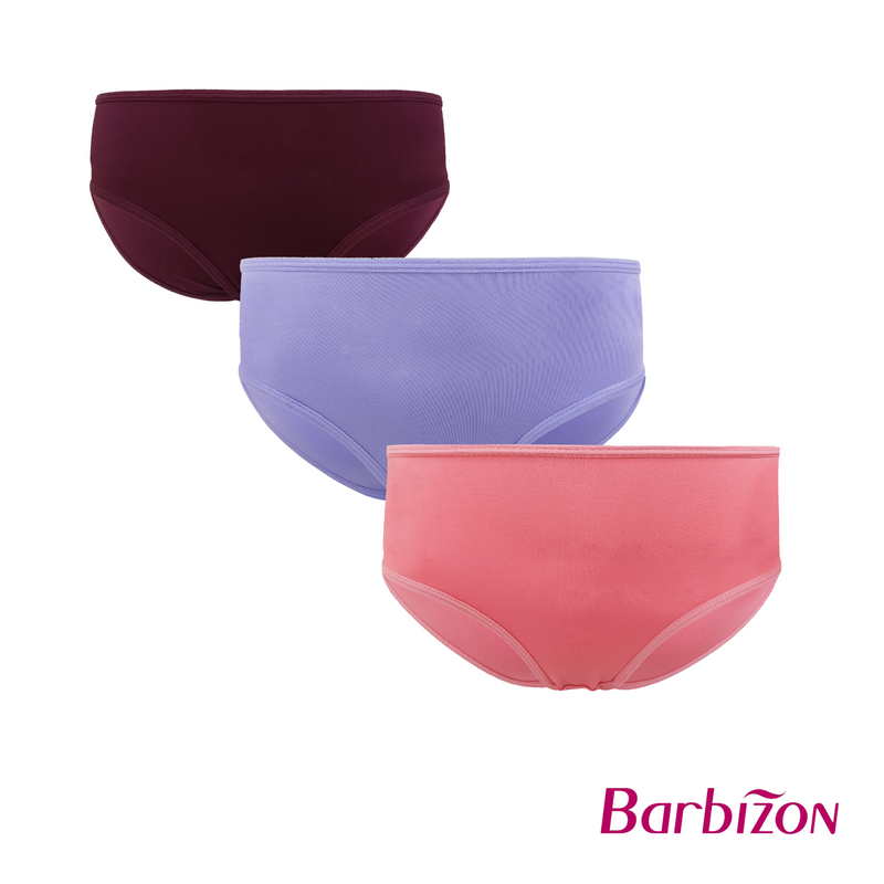 Color Your Life 3-in-1 Pack Mid-waist Bikini Panty