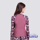 Blushing Navy Full Zipped Long Sleeved Rashguard